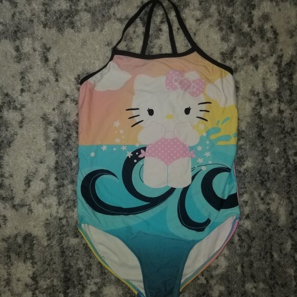 Hello Kitty One-Piece L swimsuit EUC - Picture 1 of 5